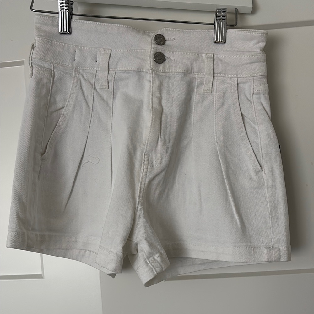Veronica Beard White High Waist Shorts